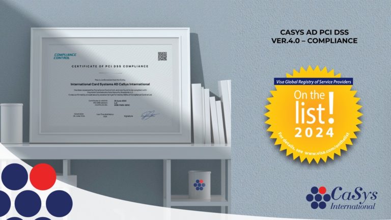 КаСис го доби сертификатот PCI DSS Ver. 4.0, потврдувајќи ја посветеноста кон безбедноста на плаќањата